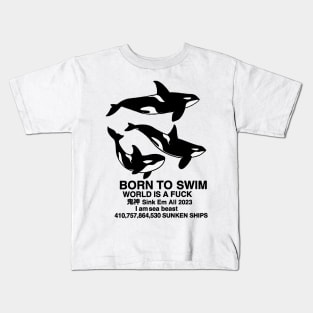 Born to swim Kids T-Shirt